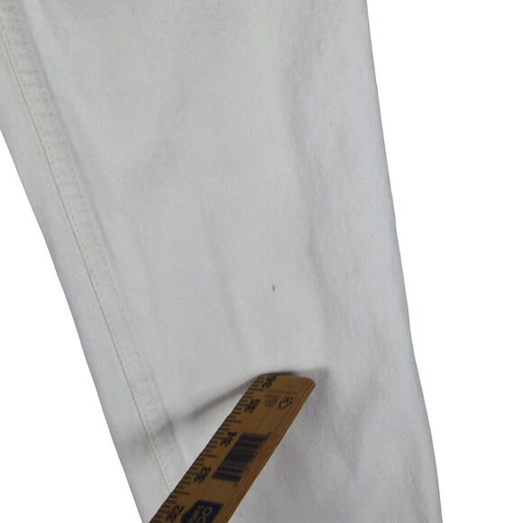 Vintage Levi’s Orange Tab 912 Slim Taper Jeans 3 Short CreamWhite USA High Rise - Picture 12 of 13